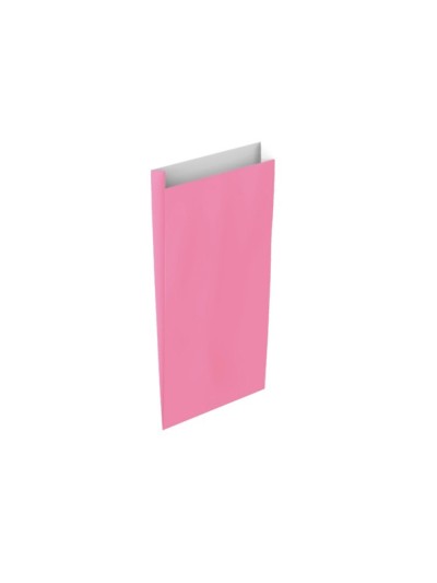 Sobre papel basika celulosa rosa con fuelle s 150x300x60 mm paquete de 25 unidades