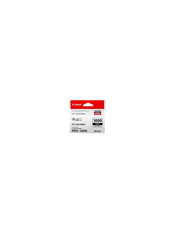 Cartucho canon pfi - 1000 mbk negro mate pro - 1000 Cartucho canon pfi - 1000 mbk negro mate pro - 1000