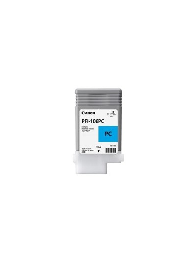 Cartucho canon pfi106pc foto cian ipf6300s - ipf6400s - ipf6300 - ipf6350 - ipf6400 - ipf6450