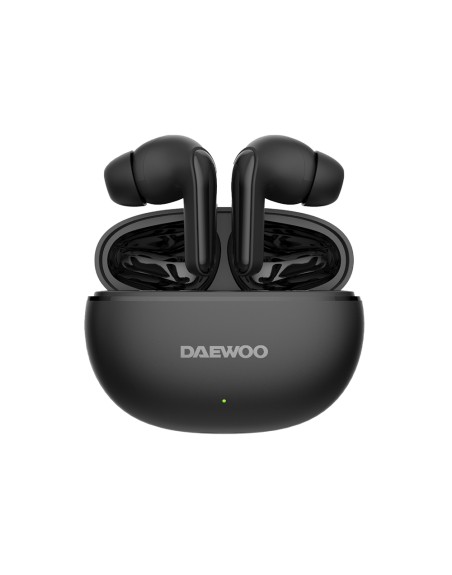 Auricular daewoo tws in-ear bluetooth 5.3 con estuche de carga usb tipo-c autonomia 6 horas color negro