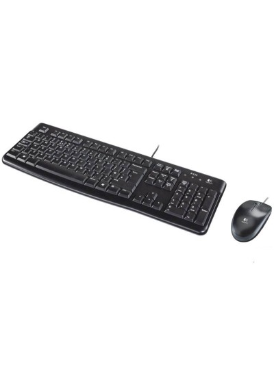 Teclado + mouse logitech mk120 optico usb 2.0 negro portugues