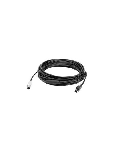 Cable de transferencia de datos logitech 10mt 1x1 mini - din (ps - 2) macho - negro