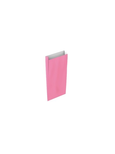 Sobre papel basika celulosa rosa con fuelle xxs 100x200x30 mm paquete de 25 unidades
