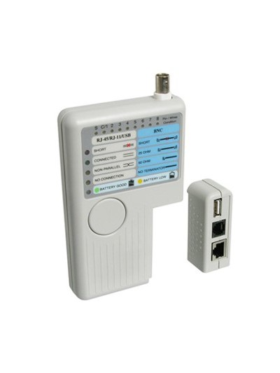 Tester probador de cables wp rj11 - rj12 - rj45 - bcn - usb