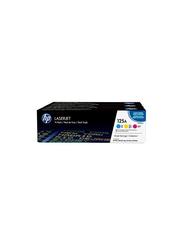 Multipack toner hp original laserjet 125 cf373am cmy