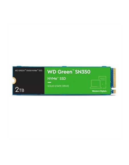 Disco duro interno ssd wd western digital green sn350 wds200t3g0c 2tb m.2 pci express 3.0 nvme