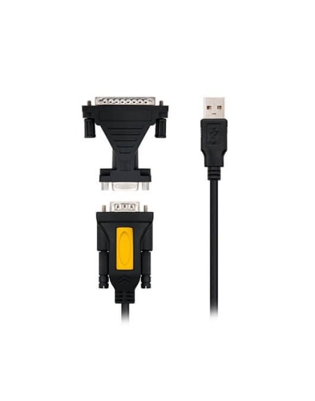 Cable conversor usb tipo a a rs232 nanocable 1.8m - macho - macho - incluye adaptador db9(h) a db25(m)