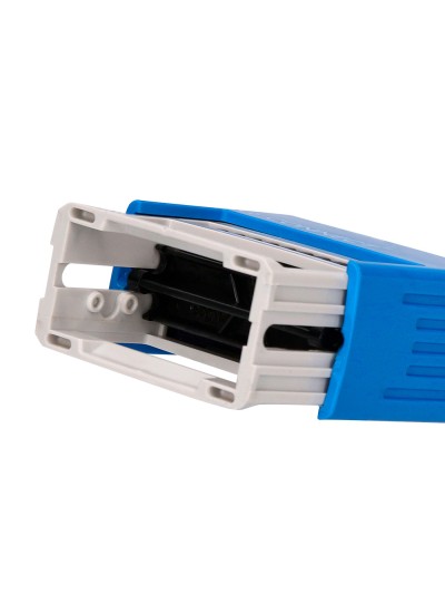 Sello entintado automatico q-connect contabilizado almohadilla 14x38 mm color azul