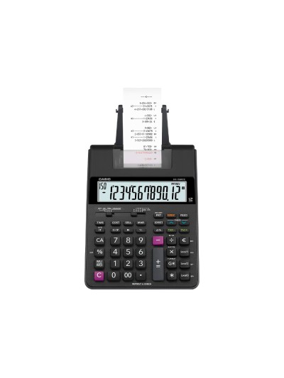 Calculadora casio hr-150rce impresora pantalla lc papel 58 mm impresion bicolor 12 digitos ac/dc color negro