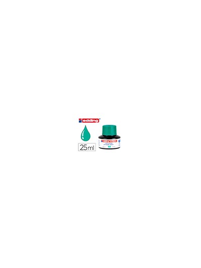 Tinta rotulador edding mtk25 con sistema capilar color verde bote 25 ml