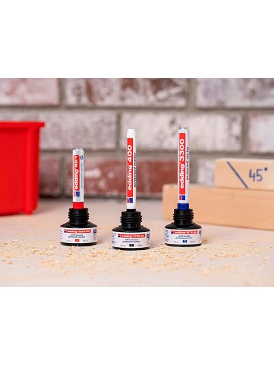 Tinta rotulador edding mtk25 con sistema capilar color verde bote 25 ml