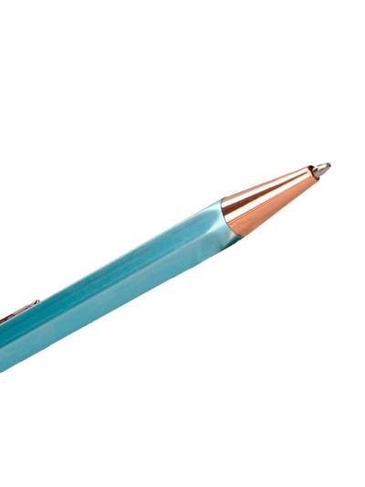 Boligrafo belius brela cuerpo hexagonal con clip colores pasteles caja de regalo con 3 boligrafos