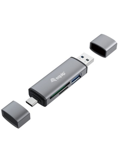Lector de tarjetas usb tipo a - usb tipo c equip life usb 3.0 - sd - micro sd