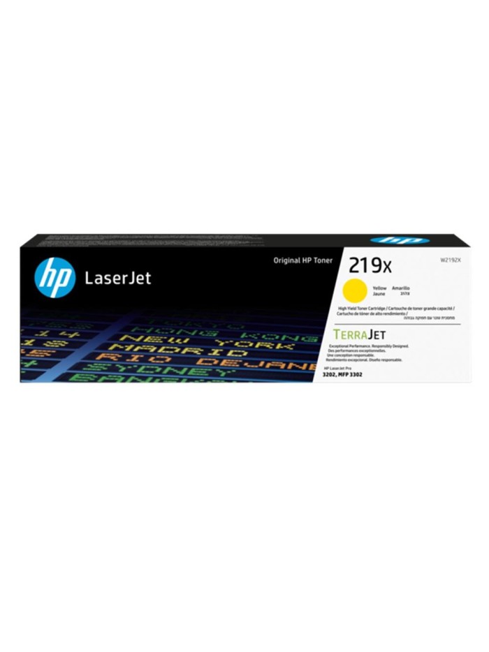 Toner hp 219x high yield yellow original laserjet cartridge Toner hp 219x high yield yellow original laserjet cartridge