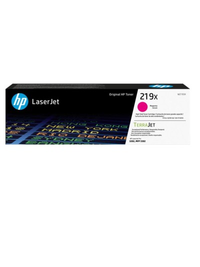 Toner hp 219x high yield magenta original laserjet cartridge