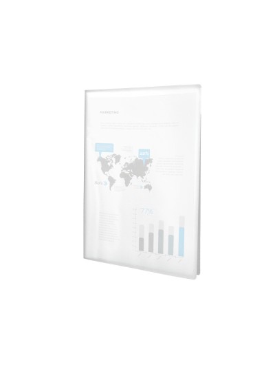 Carpeta liderpapel escaparate 40 fundas polipropileno din a3 transparente translucido