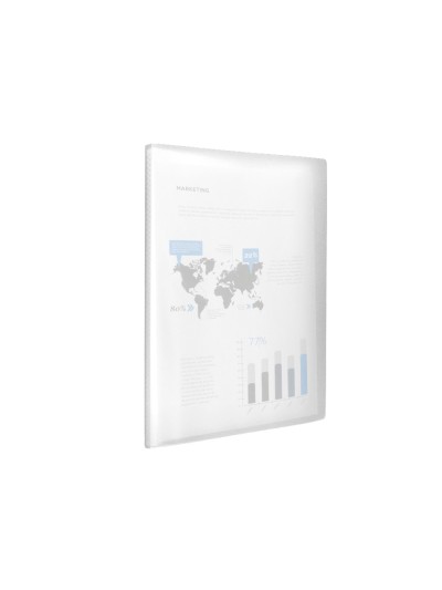 Carpeta liderpapel escaparate 40 fundas polipropileno din a3 transparente translucido