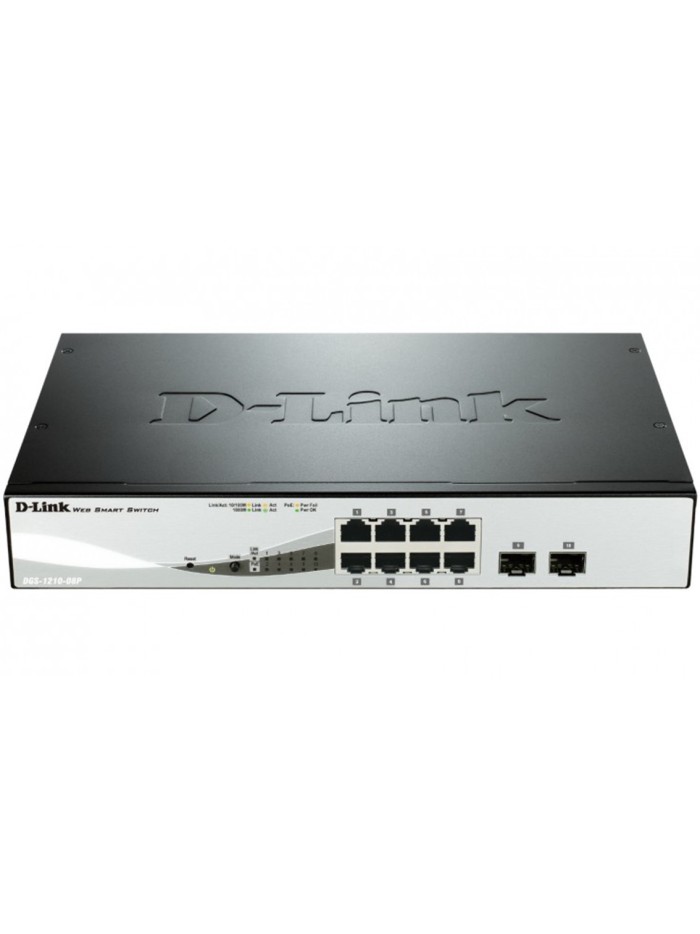 Switch d - link 8 puertos gigabit ethernet 10 - 100 - 1000 poe layer2 smartiii Switch d - link 8 puertos gigabit ethernet 10 - 100 - 1000 poe layer2 smartiii