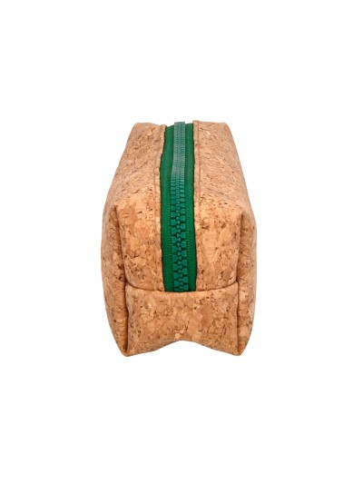 Estuche portatodo liderpapel corcho rectangular cremallera de color 185x55x70 mm