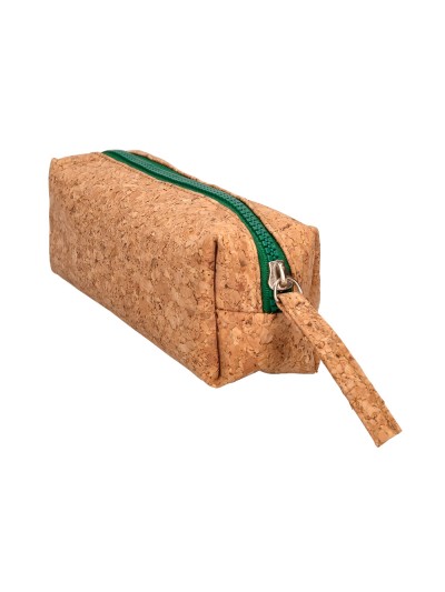 Estuche portatodo liderpapel corcho rectangular cremallera de color 185x55x70 mm