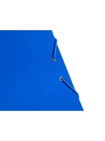 Carpeta liderpapel gomas folio 3 solapas carton plastificado color azul