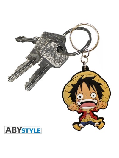 Llavero pvc abystyle luffy super deformed
