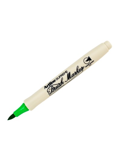 Rotulador artline supreme brush epfs pintura base de agua punta tipo pincel trazo fino verde claro