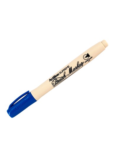 Rotulador artline supreme brush epfs pintura base de agua punta tipo pincel trazo fino azul ultramar