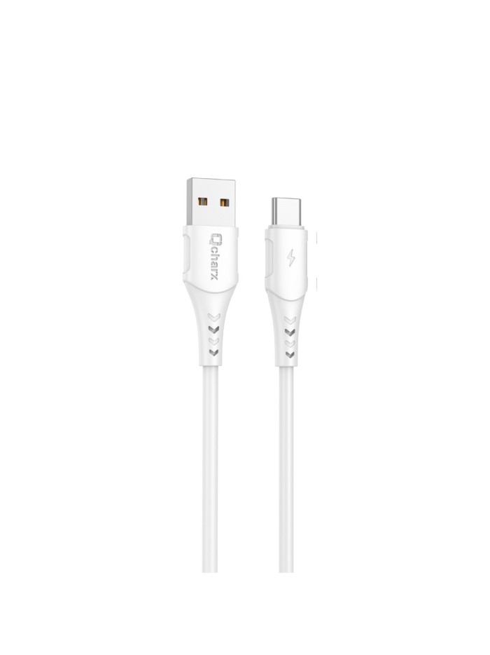 Cable qcharx lisbon usb a micro 24a - 1 m - pvc blanco Cable qcharx lisbon usb a micro 24a - 1 m - pvc blanco