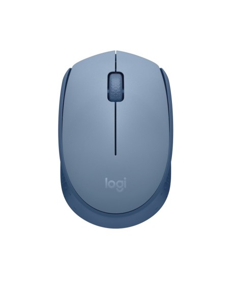 Mouse raton logitech m171 optico wireless inalambrico gris azulado
