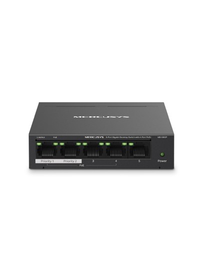 Switch mercusys ms105gp 5 puertos - 10 - 100 - 1000mbps - rj45