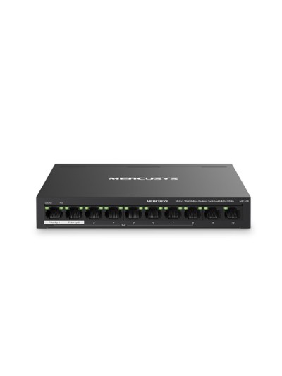 Switch mercusys ms110p 10 puertos - 10 - 100mbps - rj45