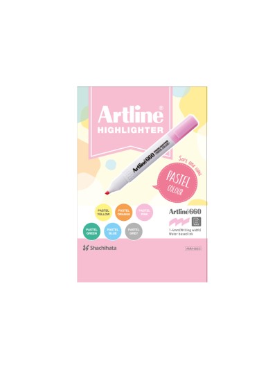 Rotulador artline fluorescente ek-660 colores pastel expositor de 36 unidades colores surtidos