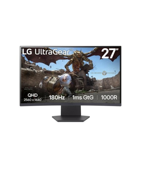 Monitor lg led curvo 27gs60qc 27 pulgadas 2560 x 1440 1ms hdmi displayport