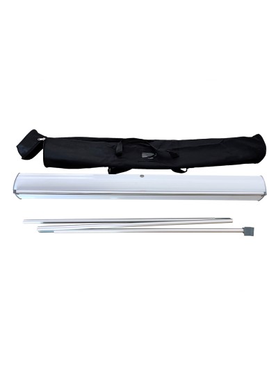 Display enrollable yosan roll up aluminio 1 cara ancho 85 cm altura 200 cm