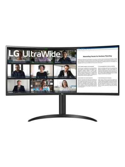 Curva lg 34wr55qk - b 34 pulgadas 3440 x 1440 5ms hdmi displayport reg. altura