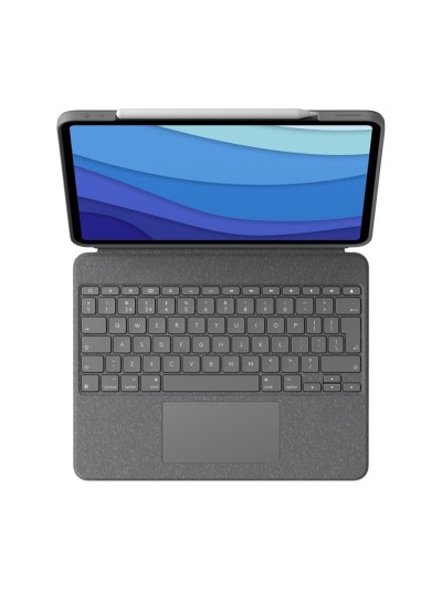 Funda logitech combo touch para con teclado para ipad pro m4 11 pulgadas grafito