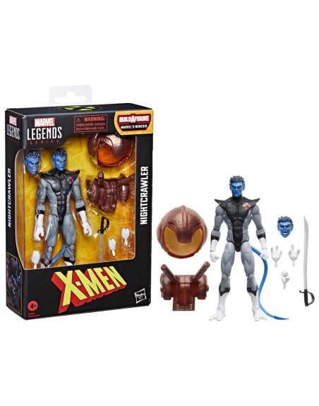Figura hasbro marvel legends series build a figure marvels nemesis x - men nightcrawler