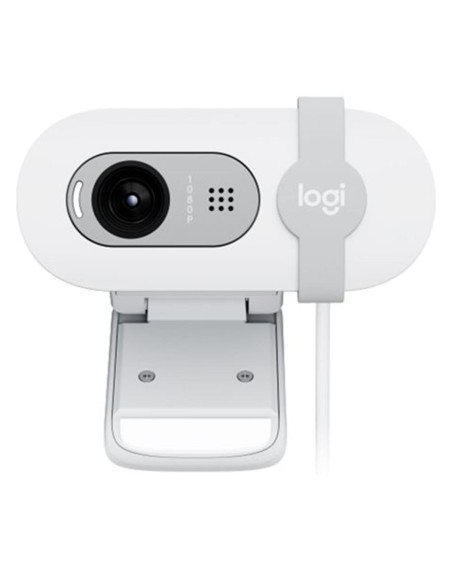 Webcam logitech brio 100 blanco full hd - usb