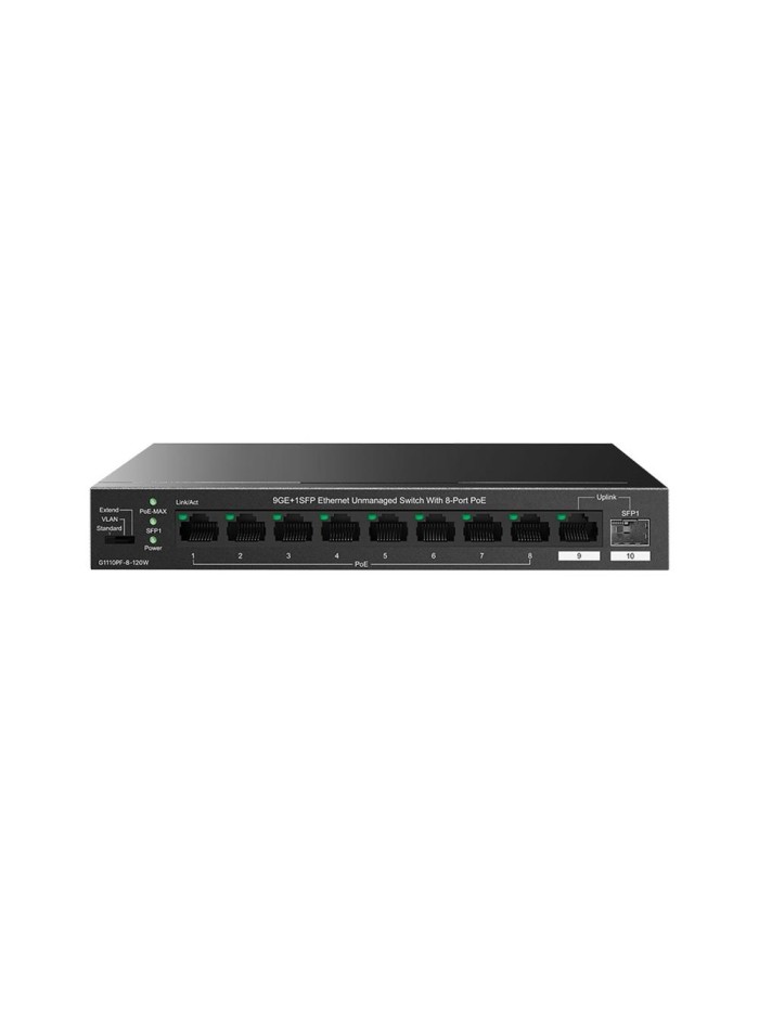 Switch ip - com g1110pf - 8 - 120w 10 puertos Switch ip - com g1110pf - 8 - 120w 10 puertos