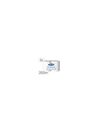 Papel higienico ofyhostel bulkysoft liso 2 capas longitud 200 mt