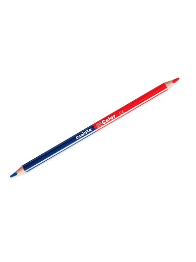 Lapices bicolor carioca rojo/azul caja de 12 unidades
