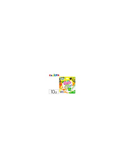 Rotulador carioca perfumado punta maxi lavable caja de 10 unidades colores surtidos