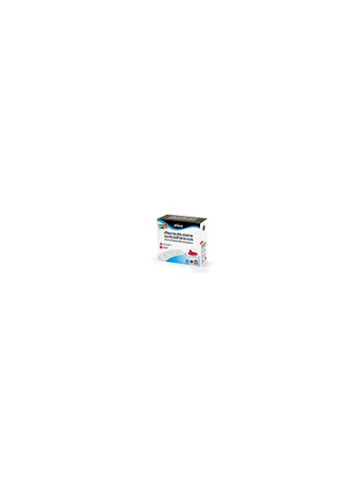 Disco de cierre plico velcro autoadhesivo 20 mm diametro color rojo caja de 200 unidades
