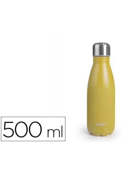 Botella portaliquidos ibili acero inoxidable termo color mango capacidad 500 ml