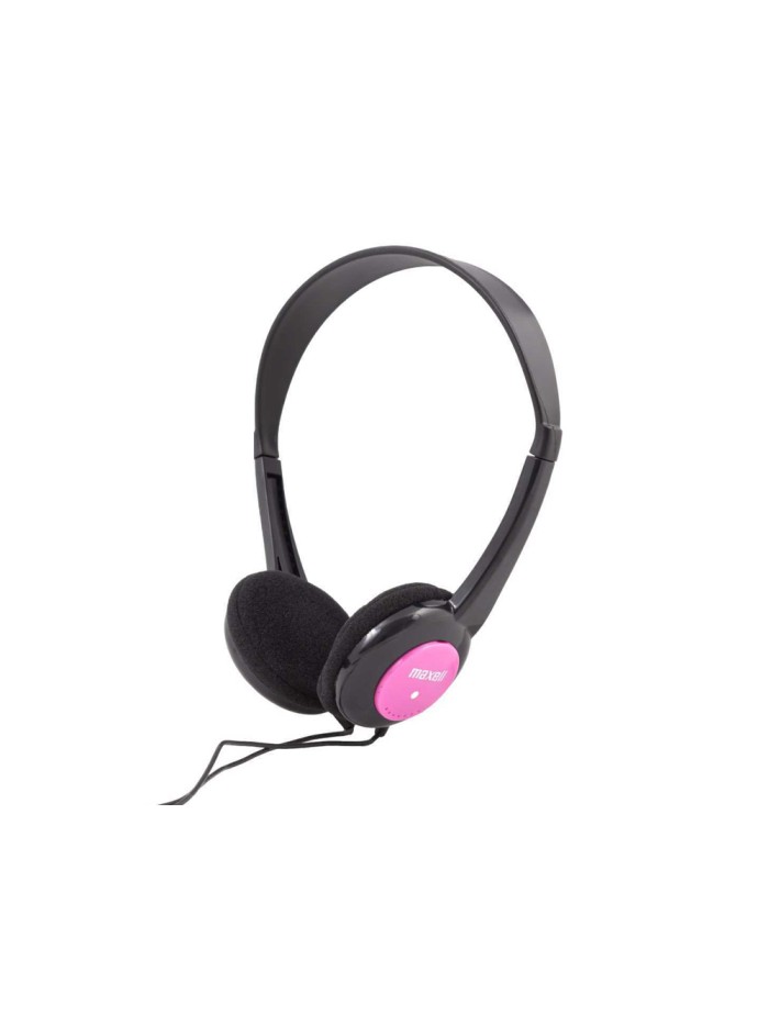 Auriculares maxell infantil diadema jack 3,5 mm longitud cabel 1,2 mt color rosa Auriculares maxell infantil diadema jack 3,5 mm longitud cabel 1,2 mt color rosa