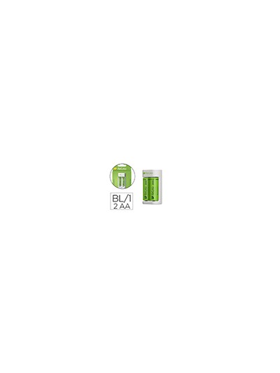 Cargador de pilas recargables gp aa/aaa incluye 2 pilas aa 2100 mah