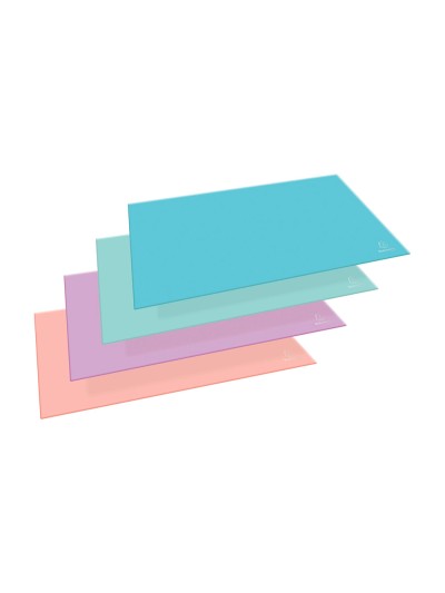 Vade de sobremesa exacompta aquarel carton forrado colores pastel surtidos 585x385x5 mm