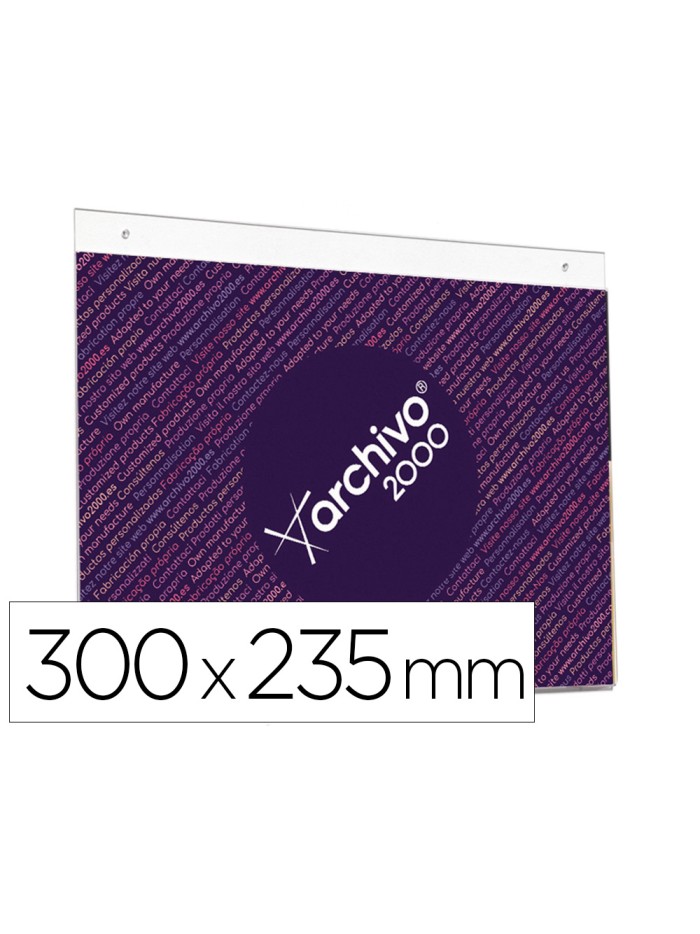 Expositor mural archivo 2000 con taladros ultra transparente din a4 horizontal 300x235 mm Expositor mural archivo 2000 con taladros ultra transparente din a4 horizontal 300x235 mm