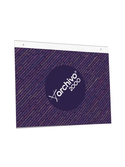 Expositor mural archivo 2000 con taladros ultra transparente din a4 horizontal 300x235 mm